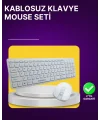 Kablosuz Klavye ve Mouse Seti - Ergonomik Tasarım Sessiz Kullanım Geniş Uyumluluk