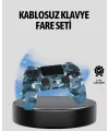 Kablosuz PS4 Controller Çift Motorlu Dayanıklı Gamepad