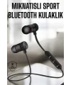 Kablosuz Sport Mıknatıslı Mikrofonlu Kulak İçi Kulaklık