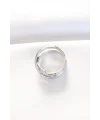 Kalın Silver Renk Ayarlanabilir Yüzük