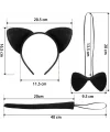 Kedi Kostüm Taç Kuyruk Papyon Seti 1 Adet
