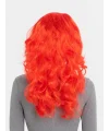 Kırmızı Renk Uzun Dalgalı Parti Peruğu