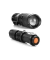Km-87 Polis Tipi Zoomlu Şarjlı Metal Dağ Kamp Cep Feneri Cree Led 2300 Lumens