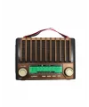 KTF-1428 Güneş Paneli Şarjlı Nostaljik Bluetooth Hoparlör – FM/AM/SW Radyo USB/SD Desteği Taşınabilir Tasarım
