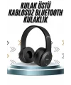 Kulak Üstü Bluetooth Kulaklık Yüksek Ses Kaliteli Ayarlanabilir