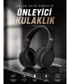 Kulak Üstü Kablosuz Bluetooth Kulaklık Gürültü Önleyici Ayarlanabilir