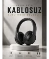 Kulak Üstü Kablosuz Bluetooth Kulaklık Yüksek Ses Kaliteli ANC Özelliği