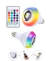 Kumandalı RGB Led Işık Bluetooth Hoparlör Ses Lambası Renkli Ampul