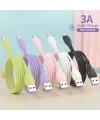 KUULAA Liquid Silicone USB Type C QC3.0 Hızlı Şarj Kablosu 1metre-(5775)