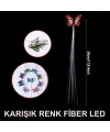 Led Fiber Optik Işıklı Kelebek Saç Klipsi 1 Adet