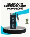 LED Işıklı Kablosuz Hoparlör – Bluetooth FM Radyolu Taşınabilir Şarjlı