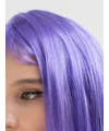 Lila Renk Uzun Düz Parti Peruğu