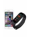 M6 Akıllı Bileklik Siyah Adımsayar Spor Takibi Android ve İOS Uyumlu