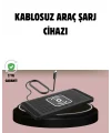 Manyetik Kablosuz Araç Şarj Cihazı – Hızlı Şarj Kaymaz Taban Güvenli Kullanım