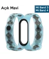 Mijobs Xiaomi Mi Band 4-3 Delikli Bileklik Kayış Kordon-(5775)