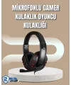 Mikrofonlu Oyun Kulaklığı – Mavi Işıklı Uzun Süre Konforlu Kullanım