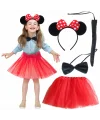 Minnie Mouse Kostüm Seti Etek Taç Kuyruk Papyon Gösteri Seti