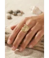 Nautilus Tasarım Gold Renk Kadın Yüzük