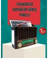 Nostaljik Tasarımlı Solar Şarjlı Radyo AM FM SW ve Bluetooth