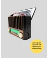 Nostaljik Tasarımlı Solar Şarjlı Radyo AM FM SW ve Bluetooth