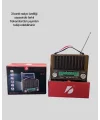 Nostaljik Tasarımlı Solar Şarjlı Radyo AM FM SW ve Bluetooth