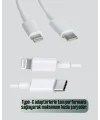 Orijinal Kalite 30W Type-C Lightning Hızlı Şarj Kablosu – 1.2m Dayanıklı