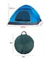 Otomatik Havada Açılan Su Geçirmez Çadır 4 Kişilik
