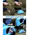 Otomatik Havada Açılan Su Geçirmez Çadır 4 Kişilik
