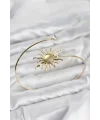 Pazu Bileklik Gold Renk Pirinç Güneş Model