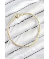 Pirinç Charm Topcuk Model Gold Renk Kadın Bileklik