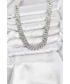 Pirinç Cuba Chain Gurmet Model Kolye
