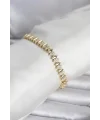 Pirinç Gold Renk Arpa Model Kadın Bileklik
