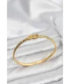 Pirinç Gold Renk Düğüm Model Kadın Kelepçe Bileklik