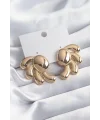 Pirinç Gold Renk Kadın Küpe
