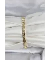Pirinç Gold Renk Kalpli Model Kadın Bileklik