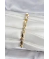 Pirinç Gold Renk Sütun Model Kadın Bileklik
