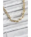 Pirinç Gold Renk Tifani Model Kadın Kolye
