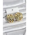 Pirinç Gold Renk Vintage Kadın Küpe
