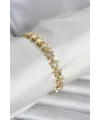 Pirinç Gold Renk Yıldız Model Kadın Bileklik