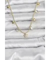 Pirinç Gold Renk Yıldız Model Kadın Kolye
