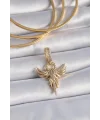Pirinç Gold Renk Zirkon Taşlı Anka Kuşu Model Ajda Charm