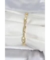 Pirinç Gold Renk Zirkon Taşlı Kadın Bileklik