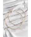 Pirinç Halka Model Gold Renk Kadın Küpe