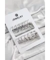 Pirinç Karışık Halka Model Gümüş Renk 6 Çift Kadın Küpe Set