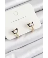 Pirinç Kuromi Model Gold Renk Çocuk Küpe