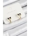 Pirinç Kuromi Model Gold Renk Çocuk Küpe
