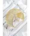 Pirinç Tel Sarma Model Gold Renk Kadın Bileklilk