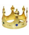 Plastik Kral Tacı Altın Renk Çocuk Boy