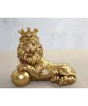 Polyester Dekoratif Taçlı Aslan Figürü Alk2575
