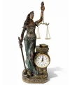 Polyester Saatli Adalet Figürü Alk4414